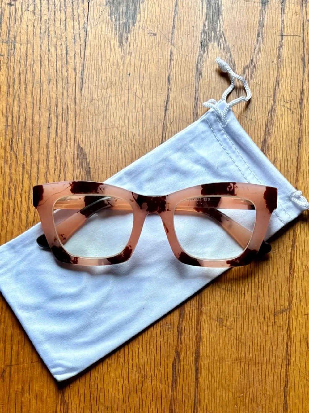 Square Tortoiseshell Oversized Reading Glasses 2.5